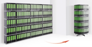 La colonne rotative BasicFile 80 offre un classement circulaire compact