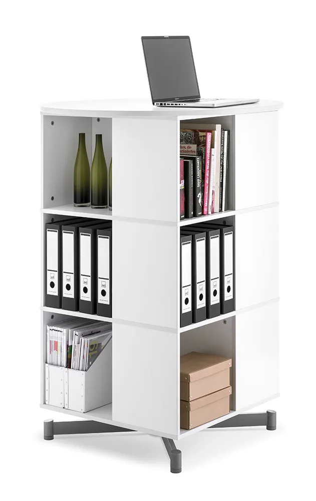 La colonne carrée rotative Compact Square d'Alphadex maximise votre volume d’archivage